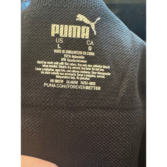 Puma Women's Seamless Sports Workout Athletic Bra Sz L - Picture 5 of 7